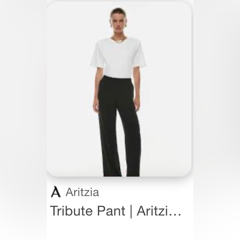 Aritzia Babaton Wide-Leg High-Rise Pant - Black